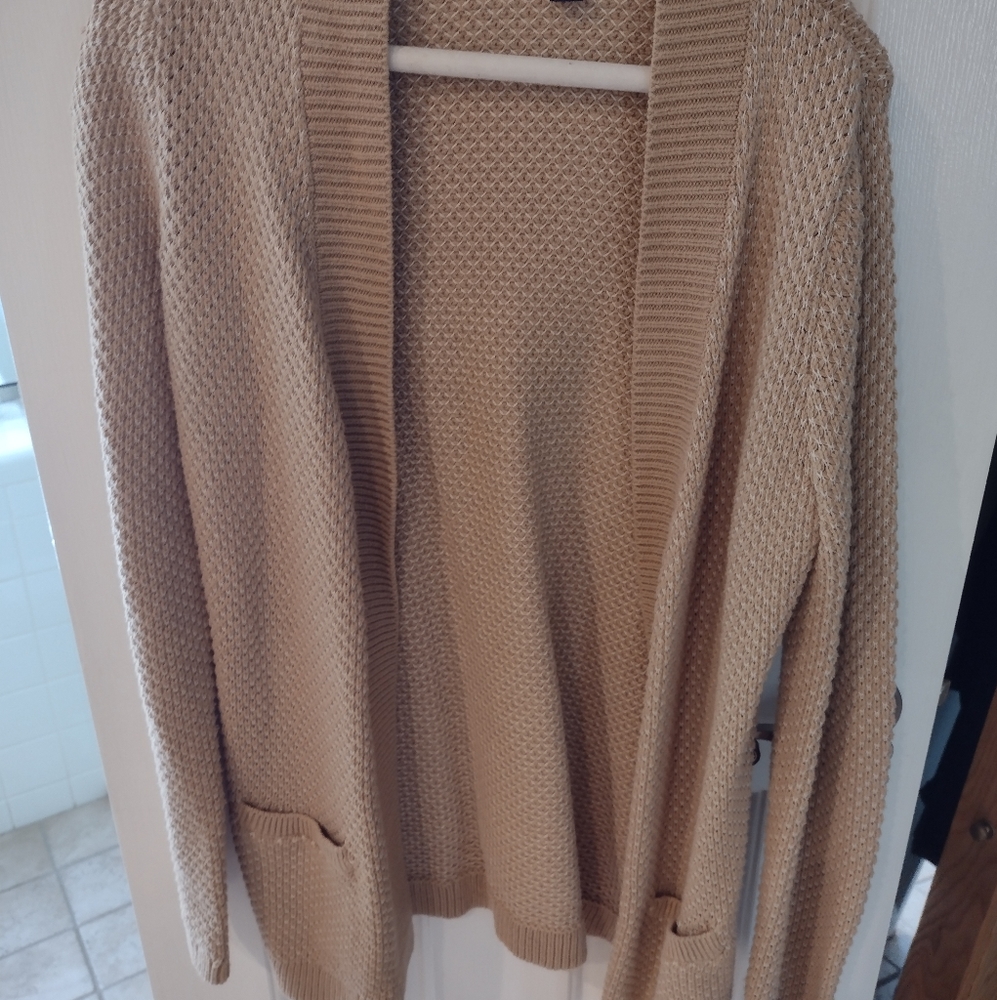Lands End Woven Cardigan